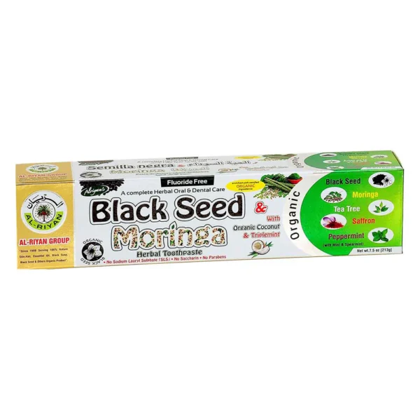 Black Seed Moringa Herbal Toothpaste available
