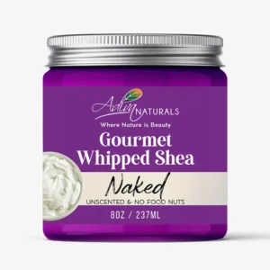 Gourmet Whipped Shea Body Butter - Naked 8oz | Unscented | Non-greasy formula