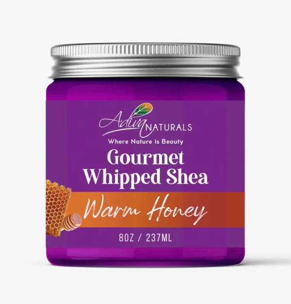 Gourmet Whipped Shea Body Butter - Warm Honey 8oz | Non-greasy formula